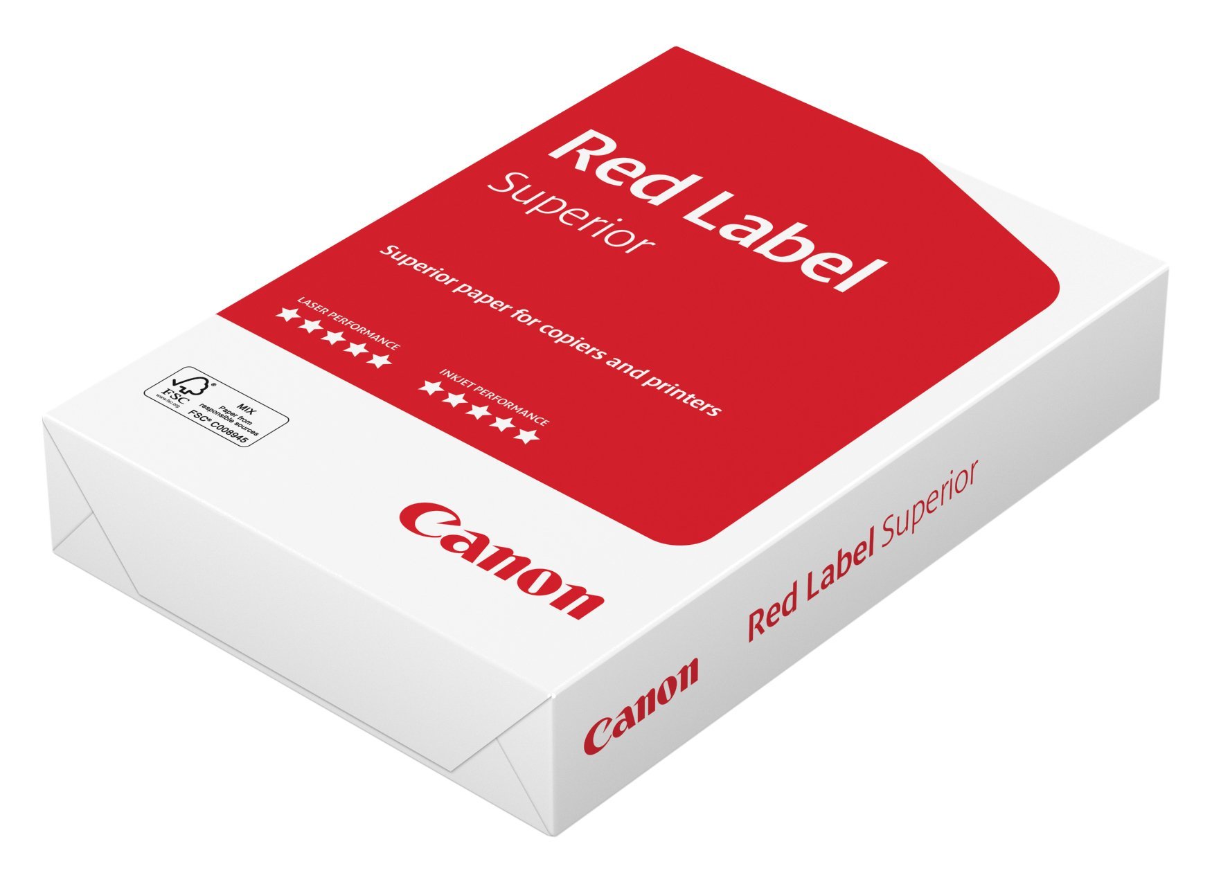 Canon Germany red Label, Superior Business Paper, Suitable for All Printers, Brilliant, White CIE 168 (optimised Protective Box). 500