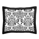 Black and White Isabella Pillow Sham by Sweet Jojo Designs