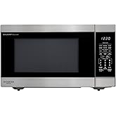 Sharp SMC2266KS 2.2 cu. ft. 1200W Stainless Steel Countertop Microwave Oven | Stainless Steel, Removable 16.5" Carousel Turntable