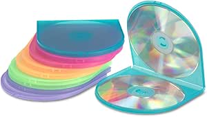 Innovera 87910 CD/DVD Shell Case, Assorted Colors, 10 per Pack