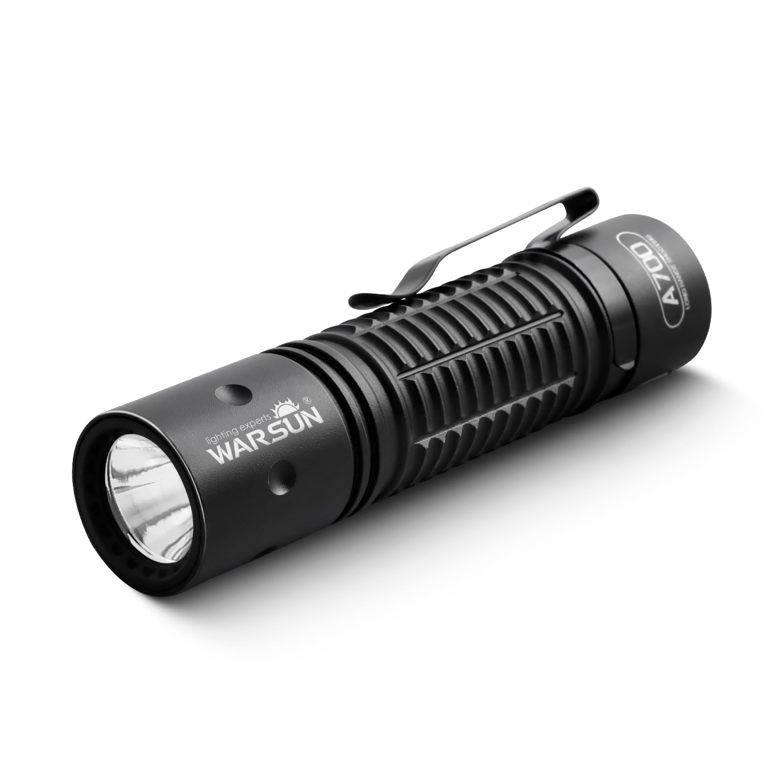 WARSUN LED Rechargeable Tactical Flashlight, Compact 700LM LED Handheld Torch with Type-C Charging, Durable Aluminium Alloy, 3 Modes Functionality, Water-Resistant Drop-Resistant