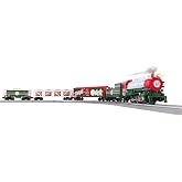 Lionel Peppermint Railroad Electric O Gauge Train Set with Remote, Age 14+ | Bluetooth 5.0, Remote Control, Freight Cars, FasTrack, Lights, Smoke, &amp; Sounds, Ages 14+