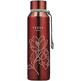 Christian Art Gifts Stainless Steel Double Wall Vacuum Sealed Insulated Scripture Water Bottle for Women: Trust in the Lord Inspirational Proverb, Pink, 24 oz.