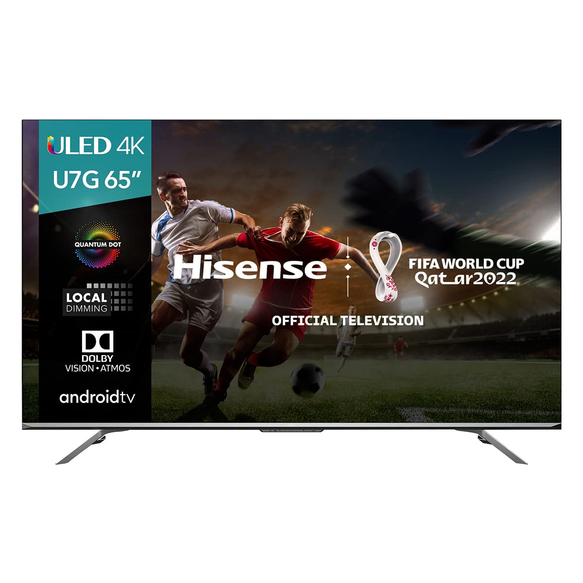 Hisense ULED Premium 65U7G QLED Series 65-inch Android 4K Smart TV with Alexa Compatibility, 1000-nit HDR10+, Dolby Vision & Atmos, 120Hz, HDMI 2.1, Game Mode Pro