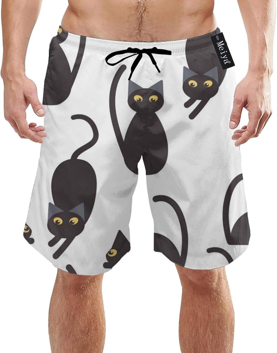 Siluetas Gatos Lindos Patrón sin Costuras Vector Image_1344 Ropa