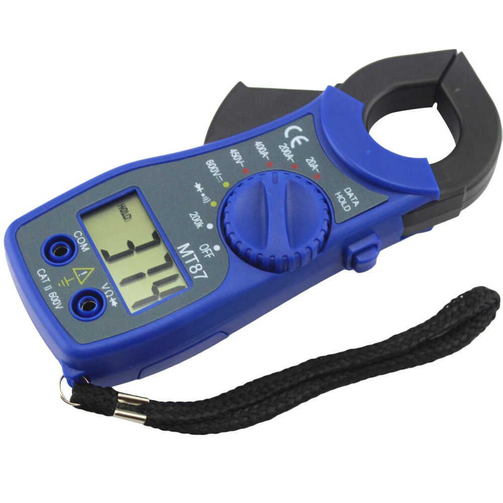 UEETEK MT87 Blue Digital Multimeter Amper Clamp Meter Current Clamp