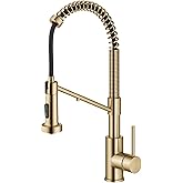 Kraus Bolden 2-in-1 Pull-Down Single Handle Kitchen Sink Filter Water Faucet for Reverse Osmosis or Water Filtration System in Brushed Brass, KFF-1610BB