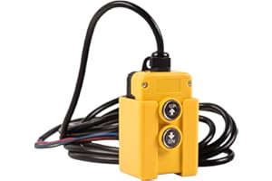 VAIDPRO 3 Wire Dump Trailer Remote Control Switch 12V DC Up Down Control Switch for Single Acting Hydraulic Pump Power Unit with 15FT Cable Lift Truck Dump