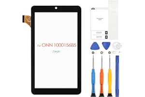 ARSSLY Screen Replacement for ONN 100015685 7 inch Touch Digitizer for ONN Tablet 100015685 7 inch Glass Panel with Repair Kit (not LCD)