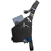 NIID-FINO NEO Sling Bag,Anti-theft Crossbody Shoulder Bag,Chest Bag for Men,Small Sling Bag for Men,Multipurpose Daypack (Meteorite black, Right Hand)