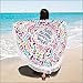 BOBIBI Thick Round Beach Towel Blanket Microfiber Yoga Mat with Tassels Ultra Soft Super Water Absorbent Multi-Purpose Towel