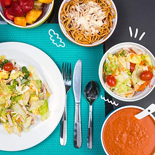 Uno Casa Ceramic Bowls - 4 Piece Serving Bowls for Cereal, Soup and Ice Cream - 12 oz