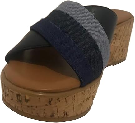 nine west navy wedges