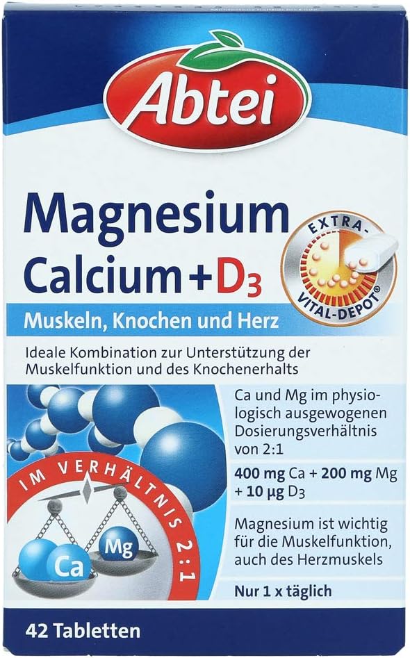 Abbey Magnesium Calcium + D3 Depot 42 Pieces
