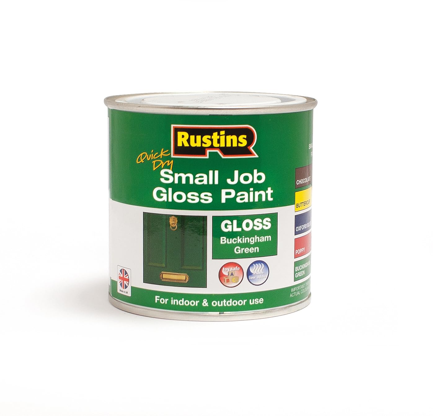 RUSTINS Small Job Gloss Paint Buckingham Green 250ml