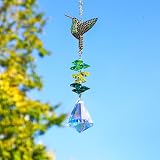 H&D HYALINE & DORA Hummingbird Crystal Sun Catcher with Prism Ball view 4