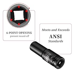 TUZkozs 1/2-Inch Drive 13mm Deep Impact Socket with