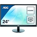 AOC e2470swhe 24-Inch Class LED-Lit Monitor, Full HD 1080p, 5ms, 20M:1 DCR, VGA/HDMI, VESA, Narrow Bezel