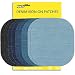 ZEFFFKA Premium Quality Denim Iron on Jean Patches No-Sew Shades of Blue Black 10 Pieces Assorted Cotton Jeans Repair Kit 4-1/4" by 3-3/4 primary