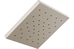 Delta, 52161-SS-PR25, Universal Showering UltraSoak 12" Square 2.5 GPM Single Function Rain Shower Head with Touch Clean and H2Okinetic Technology, Lumicoat Stainless