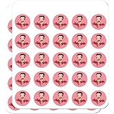 Betty Boop Pink Polka Dots 1" Planner Calendar Scrapbooking Crafting Clear Stickers