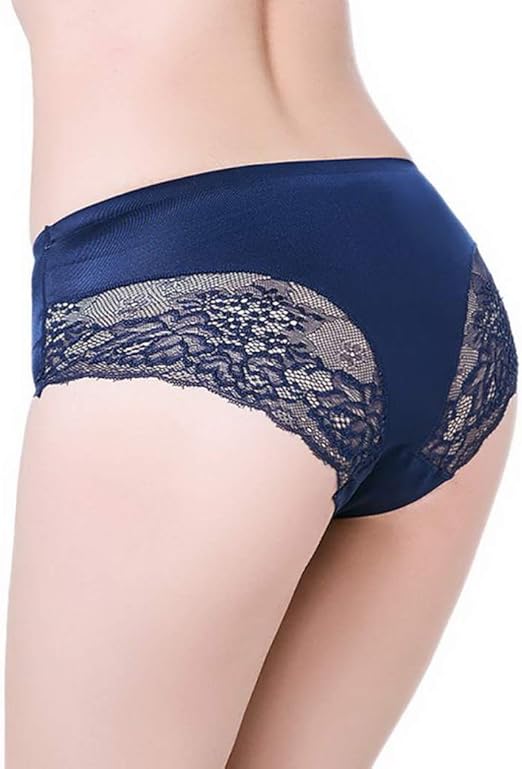 Amazon.com: Bragas de encaje sexy para mujer, de lujo, sin costuras, talla grande, ropa interior, cintura baja, femenina, delgadas, color sólido: Clothing