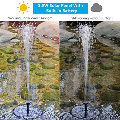 4 Feelle+Fountain+Battery+Standing+Birdbath