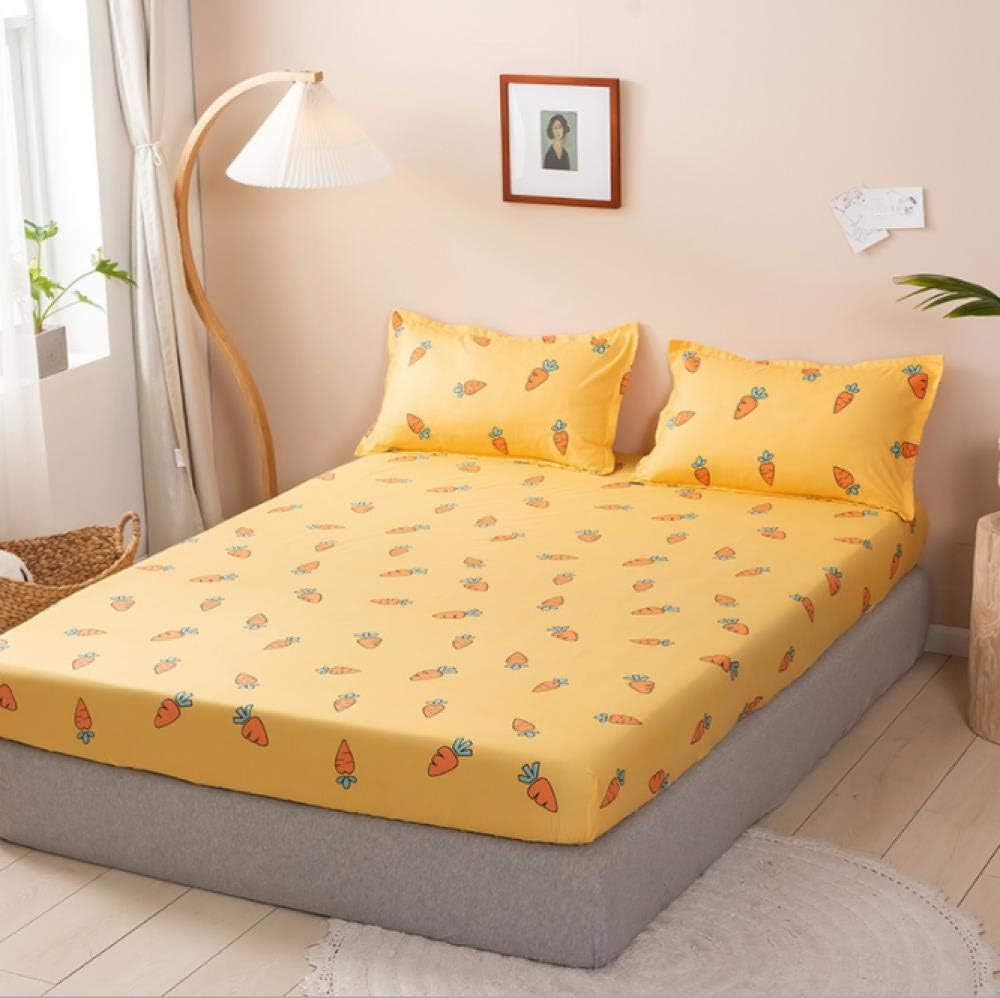 GSYHZL Extra Deep King Size Fitted Sheets，Luxury hotel printed king bed