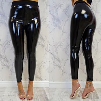 shiny patent leather pants