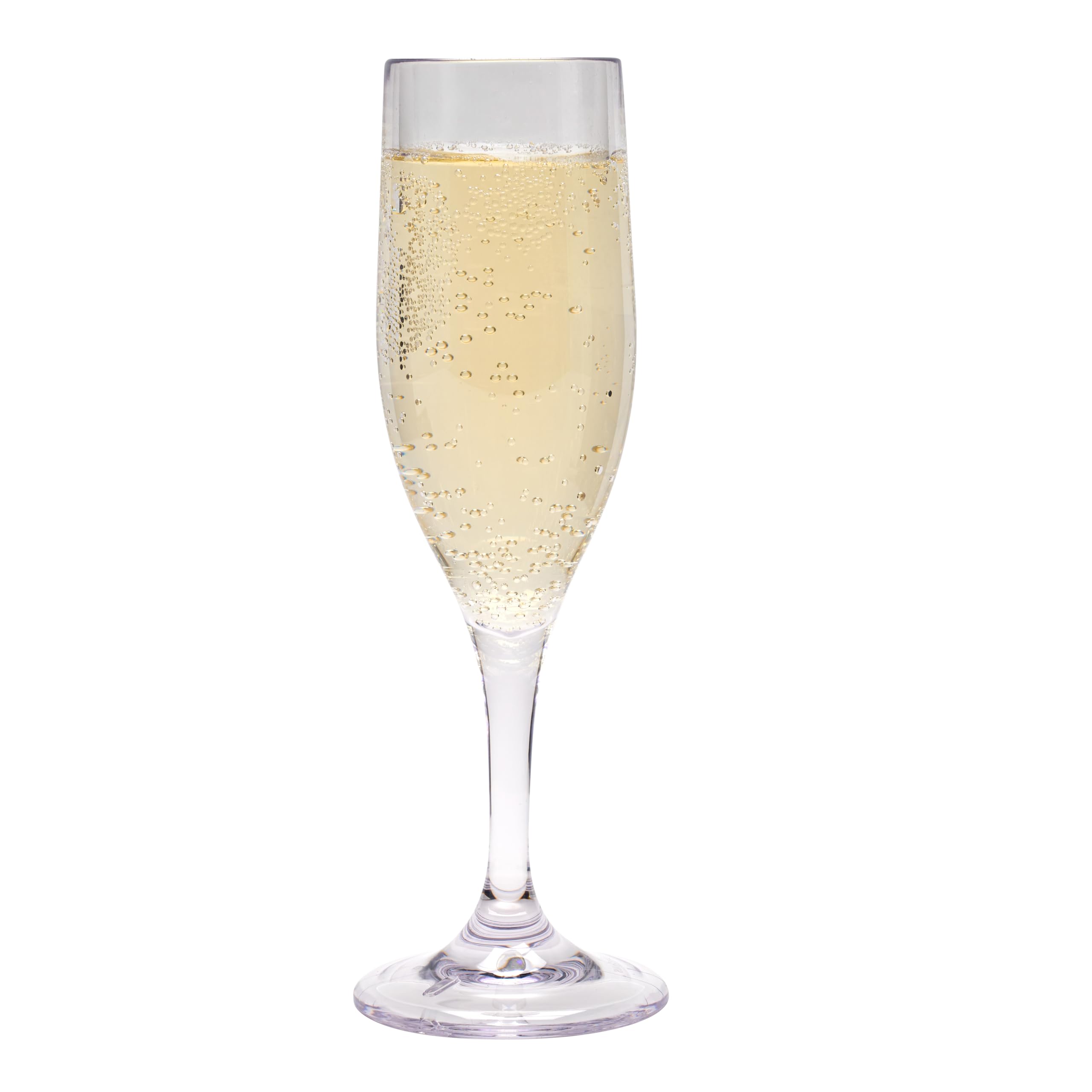 Photo 1 of **** ONLY 8 ****** G.E.T. SW-1401-1-SAN-CL BPA-Free Shatterproof Plastic Champagne Glasses, 6 Ounce, Clear (Set of 12)