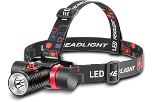 HECLOUD Scuba Diving Headlamp Dive Light, Underwater Dive Light Rechargeable, Professional IPX8 Waterproof Diving Headlight with 3 Modes, Super Bright Dvie Lights with USB Charger for Caving Snorkeling