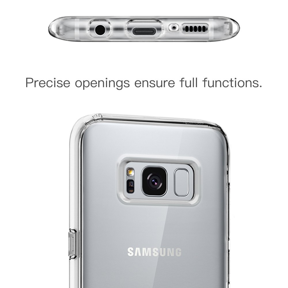 Hülle für Samsung Samsung Galaxy S8,TUCNIPUS Schutzhülle Case Silikon - Ultra Dünn Crystal Clear Durchsichtige Backcover Handyhülle TPU Case für Samsung Galaxy S8-Transparent