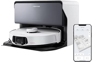 roborock S8 MaxV Ultra with Refill & Drainage System Robot Vacuum and Mop, FlexiArm Design, Auto Mop Wash&Dry 10000Pa Suction, Obstacle Avoidance, 20mm Auto Mop Lifting