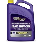 Royal Purple 51130 API-Licensed SAE 10W-30 High Performance Synthetic Motor Oil - 5 qt., Model:ROY51130