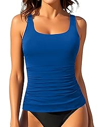 Aqua Eve Tankini Tops for Women Swimwear Top Only