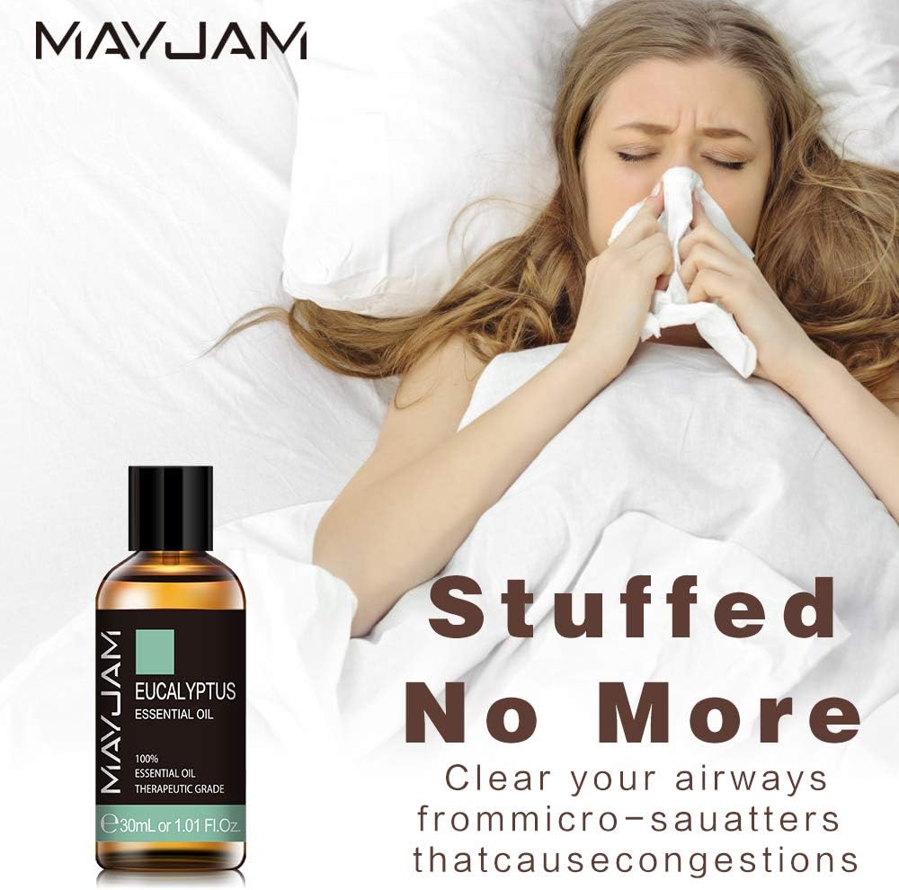MAYJAM Eucalyptus Essential Oils 30ML, Eucalyptus Oils for Diffuser Humidifier, DIY, Home, Wardrobes - Image 5