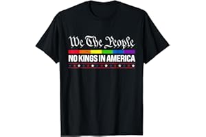 THE FREEDOM VOICE POLITICAL TSHIRT MENS, WOMENS No Kings In America We The People Political Shirt Men Women T-Shirt