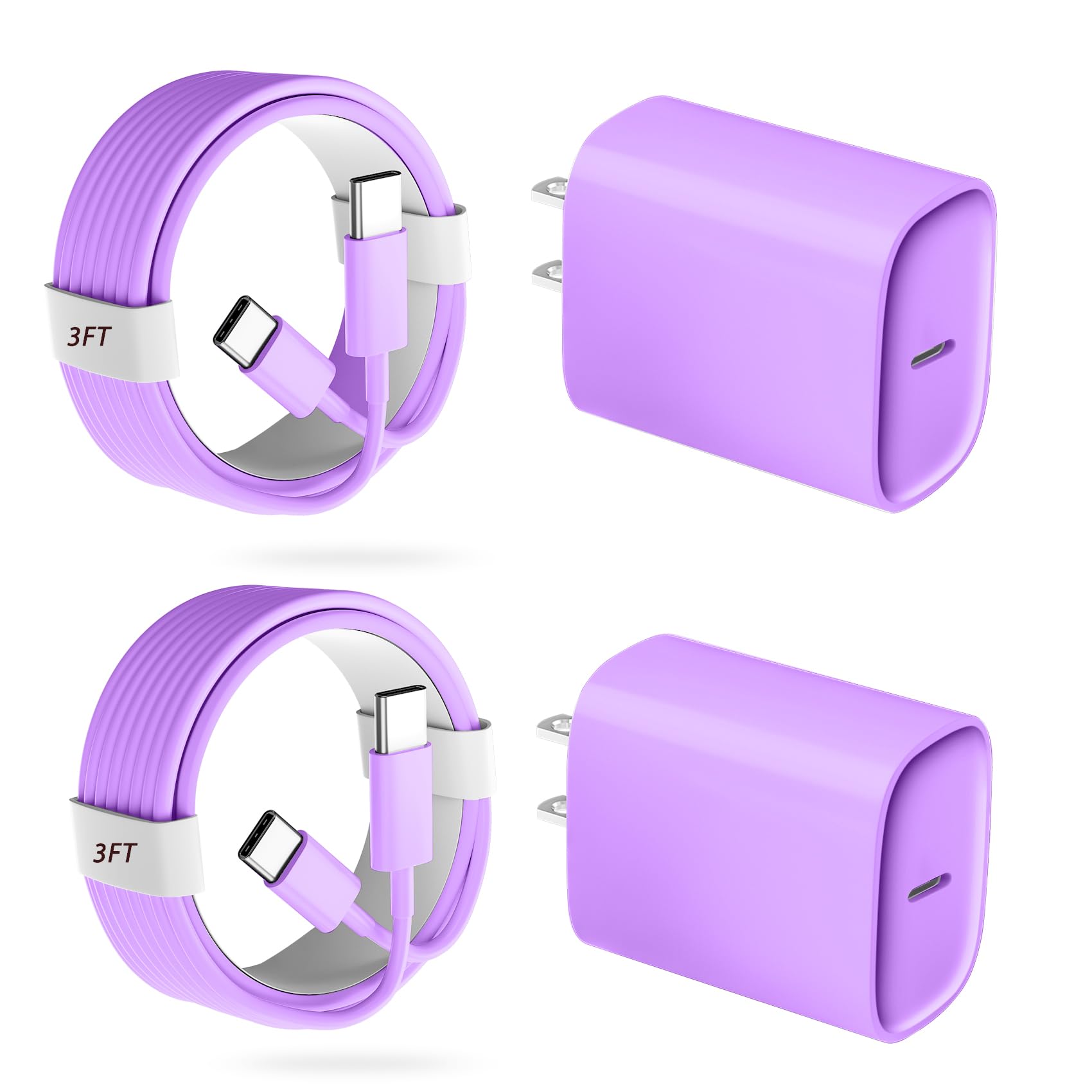 Phone 17 16 15 Pro Charger Fast Charging, 20W USB C Fast Charger Block with 10FT Long Type C Chargers Fast Charging Cable Cord for Phone 17/17 Pro/17 Pro Max/Air/16 Pro Max/16 Pro/15Pro Max/Pro, S24