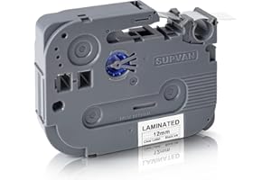 Label Maker Tape SUPVAN LP5120M Adapted Label Print Paper Size Continous 0.47 in x 13.12 ft Thermal Laminated Waterproof Self