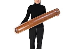 Athaliah Wooden Dough Bowl, Hand Carved Rustic Long Wood Dough Bowls for Decor, Vintage Large Wooden Bread Bowl for Table Centerpiece Dining Room Home Kitchen Decor Candles (40 Inch-Brown)