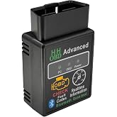 JYIS Bluetooth OBD2 Diagnostic Tool, Black | OBD2 Scanner for Car, Wireless ELM327 V2.1 Code Reader, Reset &amp; Clear Engine Fault Code Scanner, Exclusive App