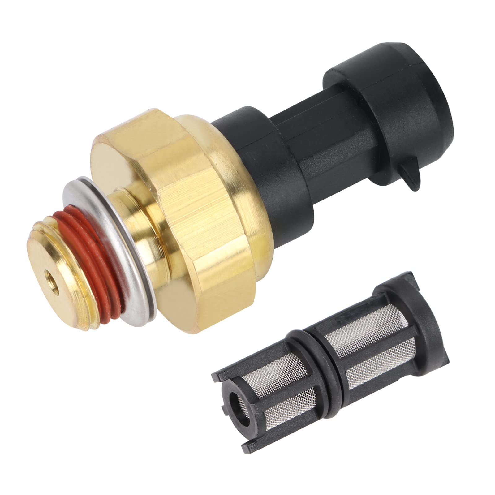Photo 1 of 12677836 Oil Pressure Sensor with Filter Compatible with Chevy Silverado, Tahoe, Trailblazer, GMC Sierra, Yukon, Ca-dillac Escalade Buick Engine Oil Sending Unit D1846A OPS172 PS308 12556117 12559780
