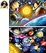 Yomiie 5D Diamond Painting Planet Universe Full Drill by Number Kits, Solar System Space Stars DIY Paint with Diamonds Art Rhinestone Embroidery Craft for Home Room Decoration (12x16inch, 2 Pack)