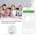 Smart Plug WiFi Outlet Timer, NTONPOWER Electrical Outlet Switch Compatible with Amazon Alexa and Google Assistant Voice Remote Control for Home Appliance