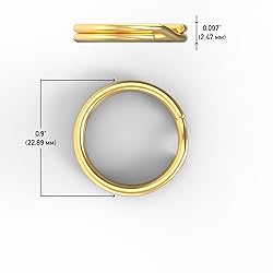 Silipac Keychain Rings Bulk 100 pcs - Split Ring