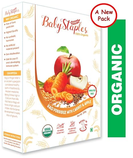 ragi apple porridge for babies
