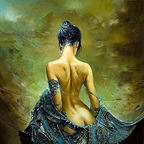 YEHO Art Gallery Painting Printed Sexy Lady Angel Naked Oil Painting on Canvas Wall Art Pictures for Living Room Home or Salon Decorations 24x36inches, unframed