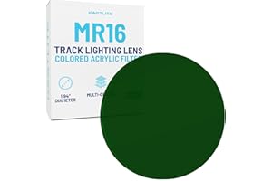 KastLite Green Halo Track Light Head Filter – Acrylic MR16 WAC Bulb Lens – Replacement Cover for Ceiling Fixtures, Spotlights & Flood Lights – LED/Fluorescent Landscape Lighting Colored Lenses
