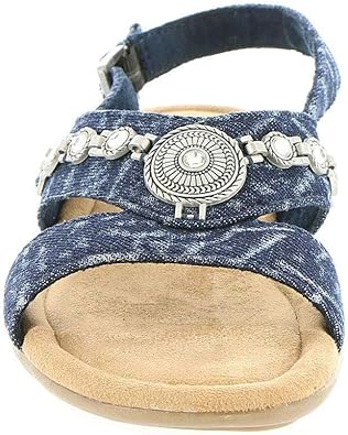 minnetonka denim sandals