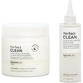 NatureLab.TOKYO Perfect Clean Clarifying Scalp Scrub 2-in-1 Shampoo and Scalp Scrub Hair Treatment (8.1 oz) & Perfect Clean Scalp Balancing Sake Rinse (7 oz)
